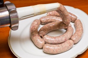 Homemade traditional sausage
