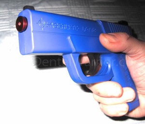 "Trigger Tyme" pistol with LT-Pro in muzzle.
